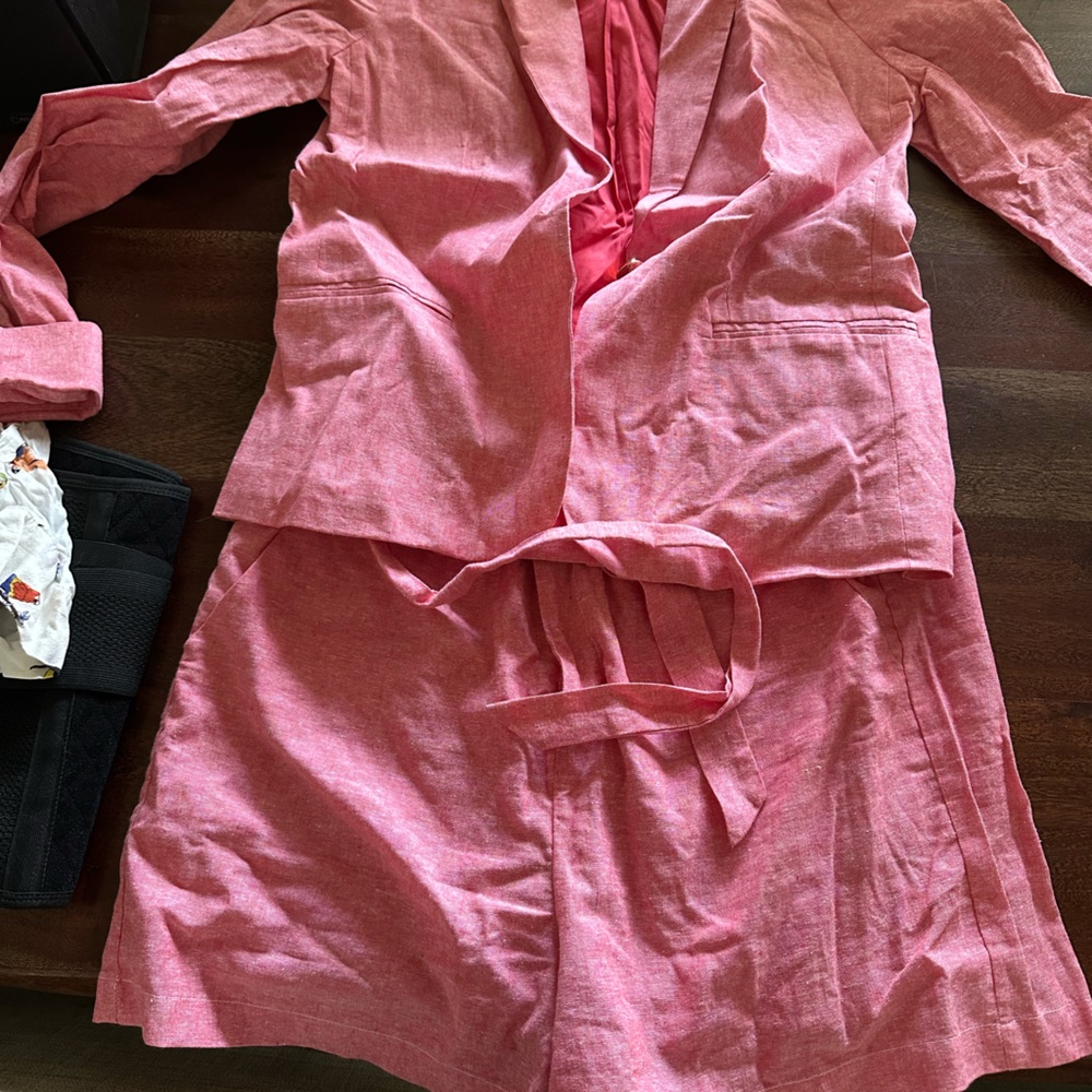 Draper James Pink Blazer and Skirt Set